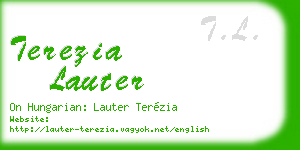 terezia lauter business card